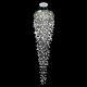 Contemporary Crystal Raindrop Staircase Chandelier Pendant Lighting Lamp Luxury