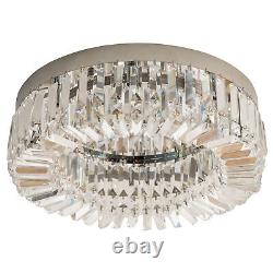 Crystal Ceiling Light Chandeliers Stainless Steel Pendant Silver