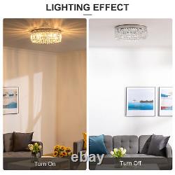 Crystal Ceiling Light Chandeliers Stainless Steel Pendant Silver