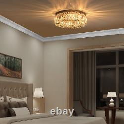 Crystal Ceiling Light Chandeliers Stainless Steel Pendant Silver