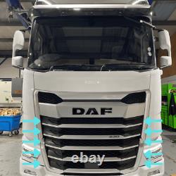 DAF XG Grill Rim Decor Chrome Applique Stainless Steel 10pcs
