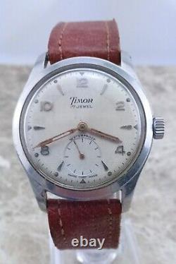 Dirty Dozen ATP WW2 Steel Timor Officers 17 jewel Military Wrist Watch 1945