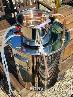 Distilling, Moonshine, Homebrew, high quality stainless steel 5 gallon still
