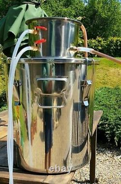 Distilling, Moonshine, Homebrew, high quality stainless steel 8.5 gallon