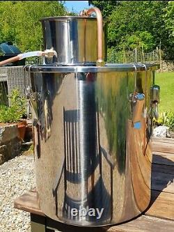 Distilling, Moonshine, Homebrew, high quality stainless steel 8.5 gallon