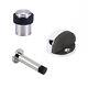 Door Stop Floor Mounted Door Stopper Satin Stainless Steel Rubber Stops