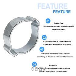 Double Ear Clamps O Clips Stainless Steel BZP Fuel Air Water Mikalors Hose Pipe