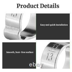 Double Ear Clamps O Clips Stainless Steel BZP Fuel Air Water Mikalors Hose Pipe