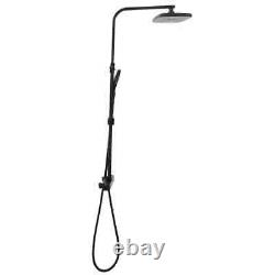 Dual Head Shower Set with Mixer and Hose Black Brass Q2B9