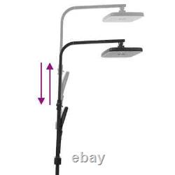Dual Head Shower Set with Mixer and Hose Black Brass Q2B9
