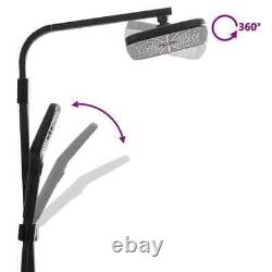 Dual Head Shower Set with Mixer and Hose Black Brass Q2B9