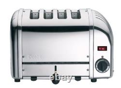 Dualit Polished Stainless Steel 4 Slot Vario Toaster & Classic 1.7L Jug Kettle P