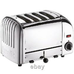 Dualit Vario Classic 4 Slice Toaster 28mm Wide Slots Stainless Steel Polished