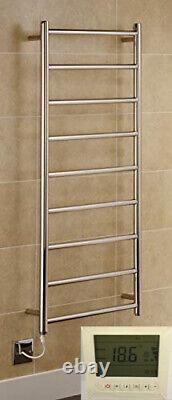 Electric Stainless Steel Heated Towel Rails With Bidex Timer All Sizes