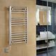 Electric Towel Rail Curved Chrome 500mm Wide All Heights With 7-day Timer