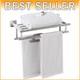 Elegant 16-inch Stainless Steel Double Towel Rack With Polished Chrome Finish