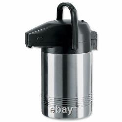 Emsa President 2.0 Litre Stainless Steel Pump Flask Keeps Hot for 6 Hours