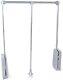 Emuca Pull Down Hanging Rail For Wardrobe, Pull Down Wardrobe Rail Lift