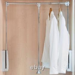 Emuca Pull down hanging rail for wardrobe, pull down wardrobe rail lift