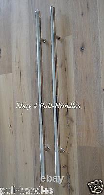 Entry Door Pull Modern Handle Polished Chrome 36 inches back to back Stainless