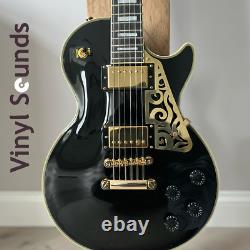 Epiphone, Gibson Les Paul Custom Scratch Plate Polished Brass Stainless Steel