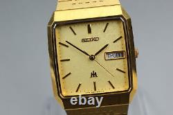 Exc+5 Vintage SEIKO MAJESTA 9533-5020 Gold Dial Quartz Men from japan