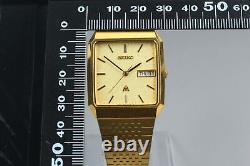 Exc+5 Vintage SEIKO MAJESTA 9533-5020 Gold Dial Quartz Men from japan