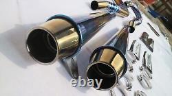 Exhaust Fits for ROYAL ENDFIELD Interceptor and Continental GT 650 2 into 2