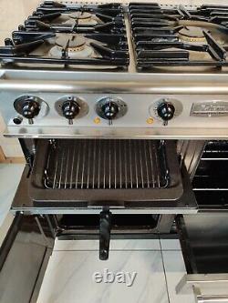 FALCON 110CM DUAL FUEL RANGE COOKER IN STAINLESS STEEL AND CHROME. Ref-ED5