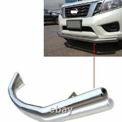 FOR NISSAN NAVARA NP300 2015 ON STX DOUBLE TIER FRONT SPOILER CITY BAR IN Chrome