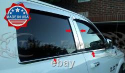 Fit09-2018 Dodge Ram Crew Cab Pillar Post+Window Sill Trim Combo 8Pc Stainless