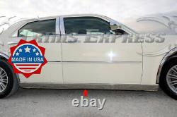 Fit2005-2010 Chrysler 300 300C 2Pc Extreme Lower Rocker Panel Molding Trim