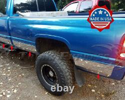 Fit98-2001 Dodge Ram 4 Door Extended /Quad Cab Long Bed Rocker Panel Trim 8.5