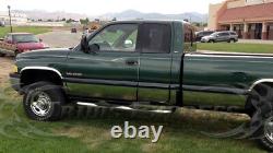 Fit98-2001 Dodge Ram 4 Door Extended /Quad Cab Long Bed Rocker Panel Trim 8.5