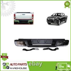 Fit Isuzu D Max D-Max 2012-2015 Chrome Rear back Step Bumper stainless steel