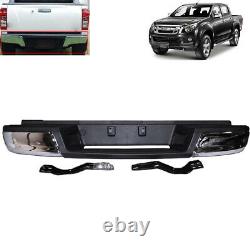 Fit Isuzu D Max D-Max 2012-2015 Chrome Rear back Step Bumper stainless steel