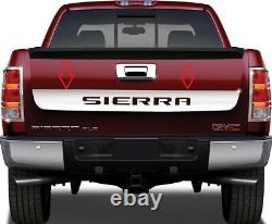 Fits GMC Sierra 1500 2007-2013 Stainless Chrome Tailgate Accent Trim withCutout