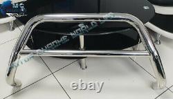 Fits Mercedes ML W163 Chrome Nudge Push A-bar Stainless Steel Bull 1998-2005 Nx1