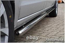 Fits Mercedes Vito Viano W639 Extra Long Xlwb Polished S. Steel Side Bars Chrome