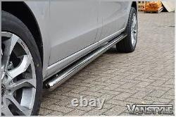 Fits Mercedes Vito Viano W639 Extra Long Xlwb Polished S. Steel Side Bars Chrome