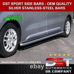 Fits Nissan Nv300 2016 Sports Side Bars Swb Chrome Stainless Steel Oem Quality