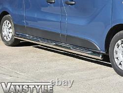 Fits Nissan Primastar 76mm 4 Step Swb Side Bars Stainless Steel Chrome Steps