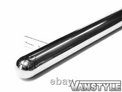 Fits Peugeot Expert 16 L1 Swb Compact Polished Chrome Stainless Steel Side Bars