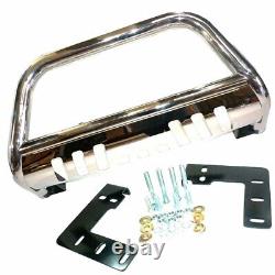 Fits Toyota Hilux Revo Nudge Bar 2016 Chrome Stainless Steel Nudge Bar