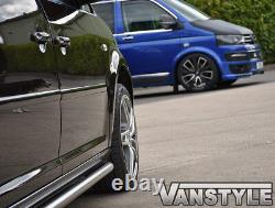 Fits Vw Caddy Maxi Lwb 2004-2015 Polished Chrome Sportline Style Side Bars
