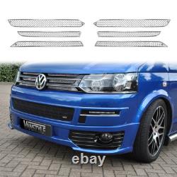 Fits Vw T5 Carvelle 10-15 Zunsport Polished Chrome Stainless Upper Mesh Grille