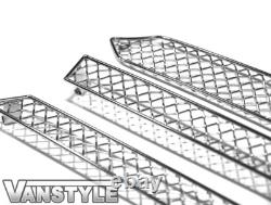 Fits Vw T5 Carvelle 10-15 Zunsport Polished Chrome Stainless Upper Mesh Grille