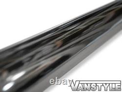 Fits Vw T5 Transporter 1015 Lwb Chrome Stainless Steel Side Bars Slash Cut