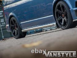Fits Vw T5 Transporter 1015 Lwb Chrome Stainless Steel Side Bars Slash Cut