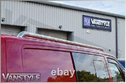 Fits Vw T5 Transporter Lwb Polished Stainless Steel Roof Rails Roof Bars Chrome